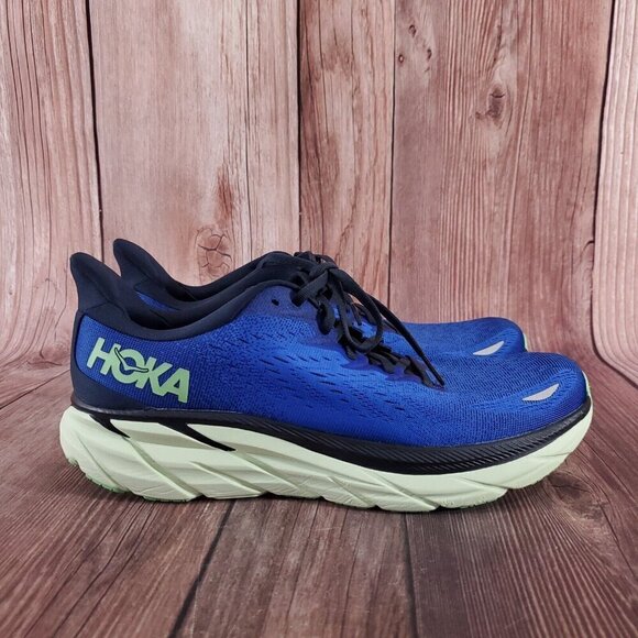 *READ* Hoka One One Clifton 8 Mens Size 10.5 D Running Shoes Blue 1119393 DBOS - Picture 5 of 15